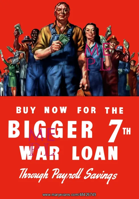 : Digitally restored war propaganda poster : Digitally restored war propaganda poster