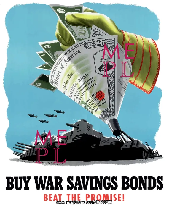 : Digitally restored war propaganda poster : Digitally restored war propaganda poster