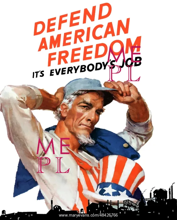 : Digitally restored war propaganda poster : Digitally restored war propaganda poster