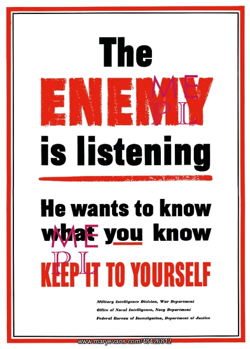 : Digitally restored war propaganda poster : Digitally restored war propaganda poster