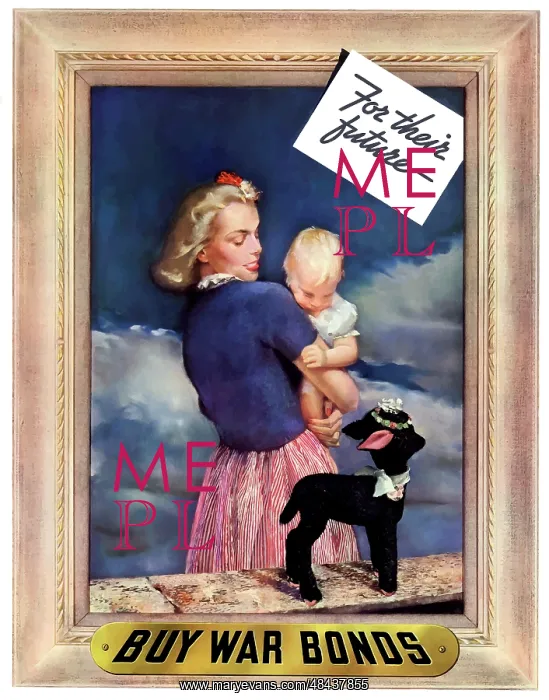 : Digitally restored war propaganda poster : Digitally restored war propaganda poster