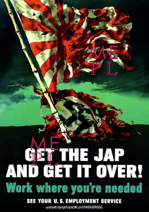 : Digitally restored war propaganda poster : Digitally restored war propaganda poster