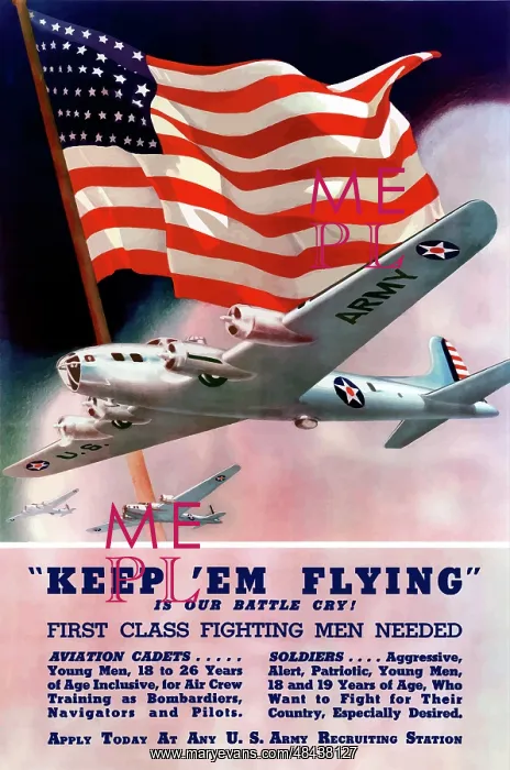 : Digitally restored war propaganda poster : Digitally restored war propaganda poster