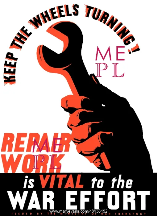 : Digitally restored war propaganda poster : Digitally restored war propaganda poster