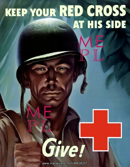 : Digitally restored war propaganda poster : Digitally restored war propaganda poster