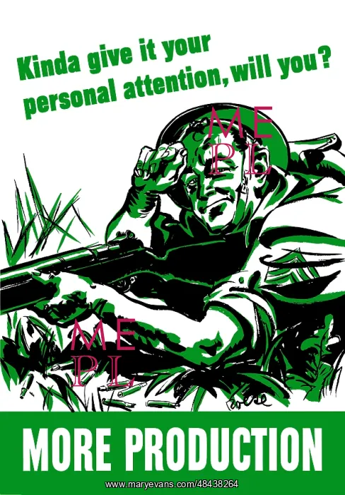 : Digitally restored war propaganda poster : Digitally restored war propaganda poster