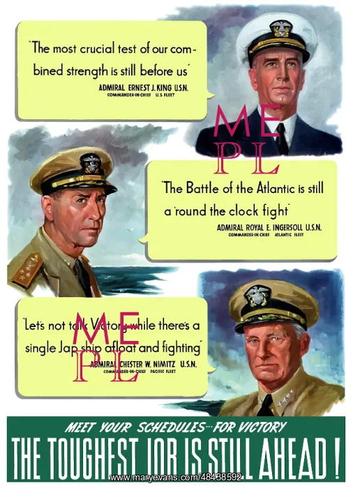 : Digitally restored war propaganda poster : Digitally restored war propaganda poster