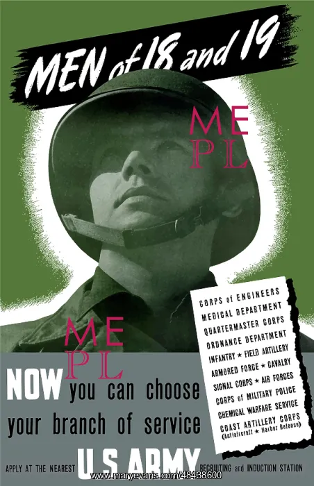 : Digitally restored war propaganda poster : Digitally restored war propaganda poster