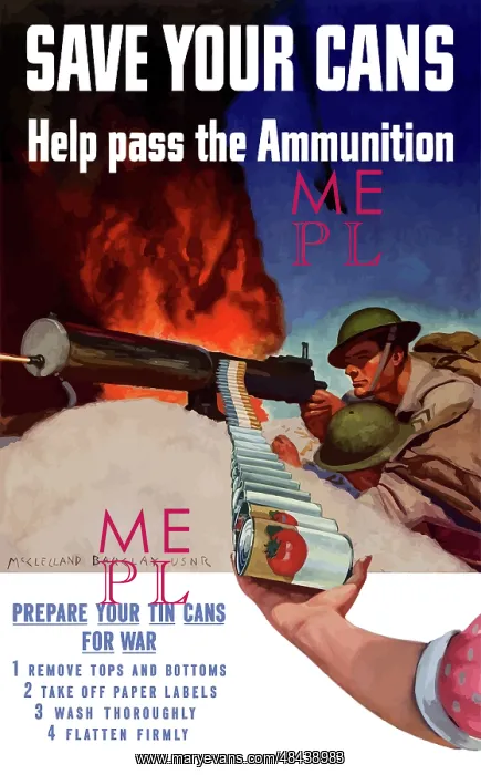 : Digitally restored war propaganda poster : Digitally restored war propaganda poster