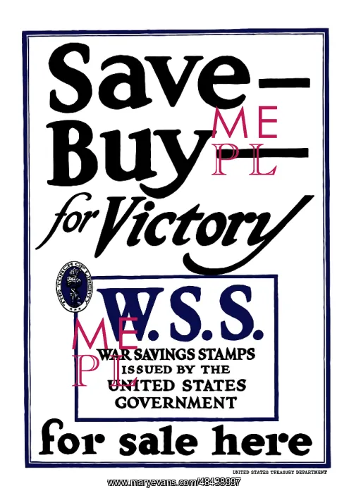 : Digitally restored war propaganda poster : Digitally restored war propaganda poster