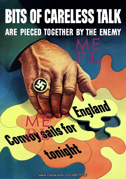 : Digitally restored war propaganda poster : Digitally restored war propaganda poster