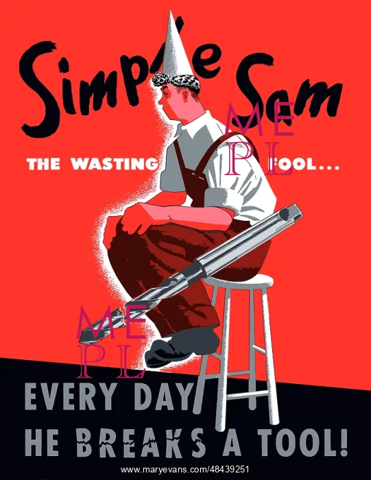 : Digitally restored war propaganda poster : Digitally restored war propaganda poster