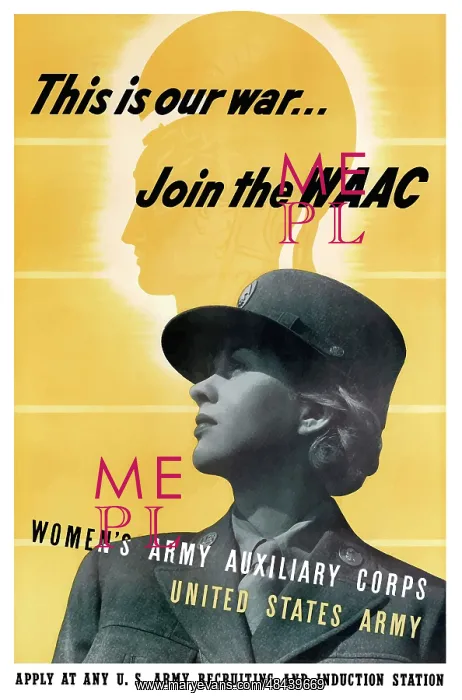 : Digitally restored war propaganda poster : Digitally restored war propaganda poster