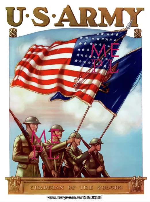 : Digitally restored war propaganda poster : Digitally restored war propaganda poster