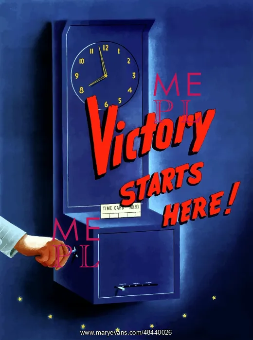 : Digitally restored war propaganda poster : Digitally restored war propaganda poster