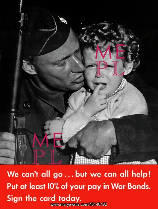: Digitally restored war propaganda poster : Digitally restored war propaganda poster