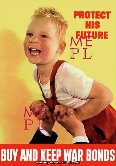 : Digitally restored war propaganda poster : Digitally restored war propaganda poster