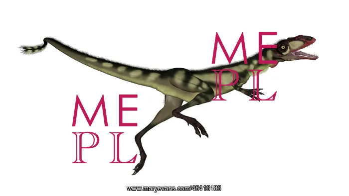 : Dilong dinosaur jumping : Dilong dinosaur jumping