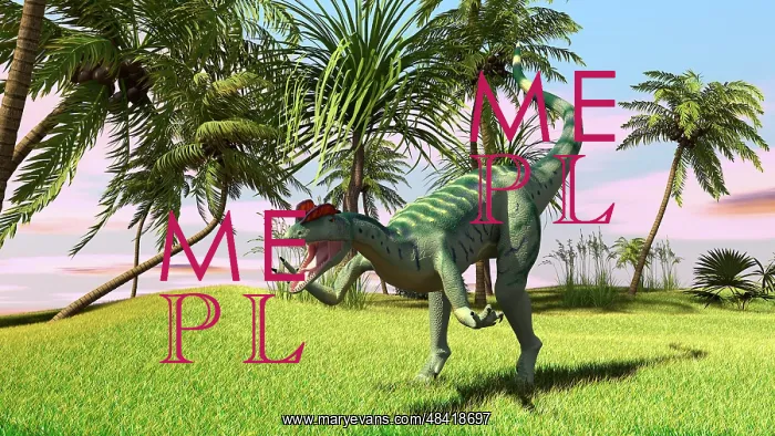: Dilophosaurus hunting in a field for its next meal : Dilophosaurus hunting in a field for its next meal