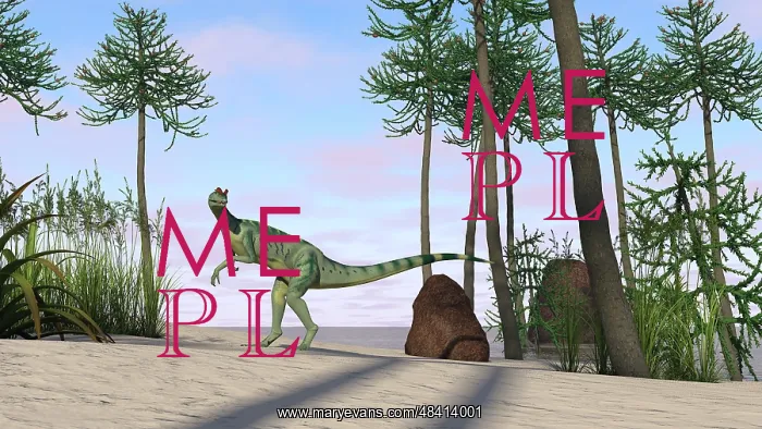 : Dilophosaurus hunting for its next meal : Dilophosaurus hunting for its next meal