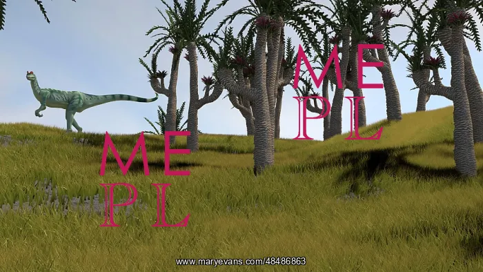 : Dilophosaurus hunting for its next meal : Dilophosaurus hunting for its next meal