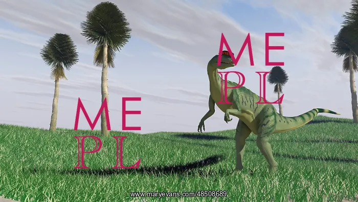 : Dilophosaurus hunting for its next meal in an open field : Dilophosaurus hunting for its next meal in an open field
