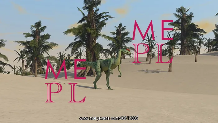 : Dilophosaurus in a tropical environment : Dilophosaurus in a tropical environment