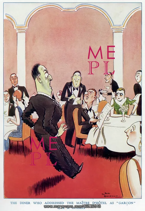 : The Diner Who Addressed The Maitre D'Hotel As Garcon : The Diner Who Addressed The Maitre D'Hotel As Garcon