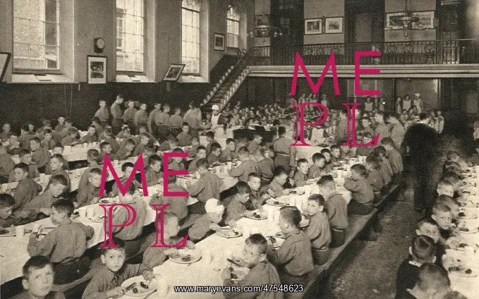 : Dining Hall, Alexandra Orphanage, Haverstock Hill, London : Dining Hall, Alexandra Orphanage, Haverstock Hill, London