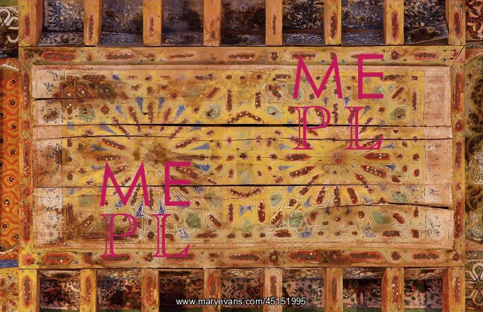 : Dining room ceiling, Kasbah Taourirt, Morocco : Dining room ceiling, Kasbah Taourirt, Morocco