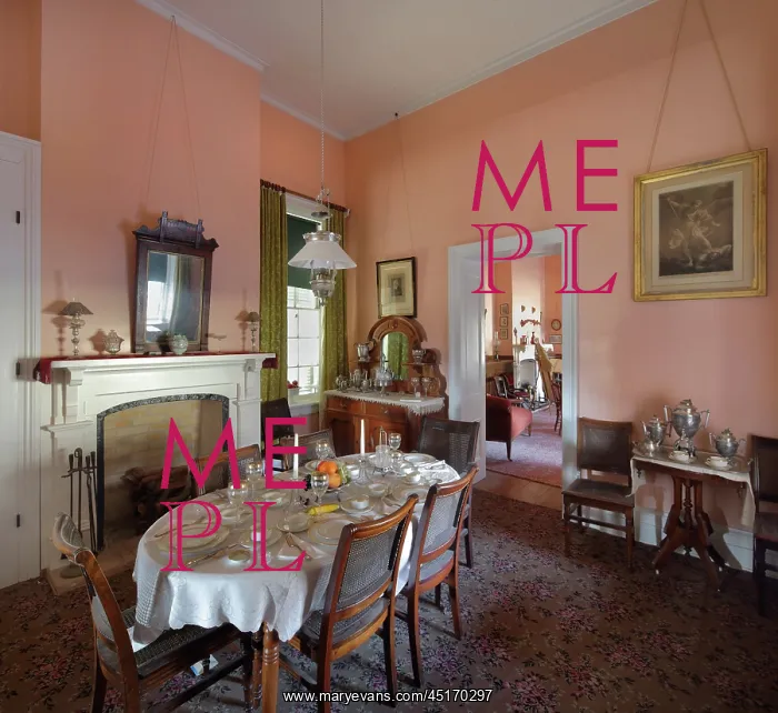 : Dining room, Commanding Officer's quarters, Fort : Dining room, Commanding Officer's quarters, Fort