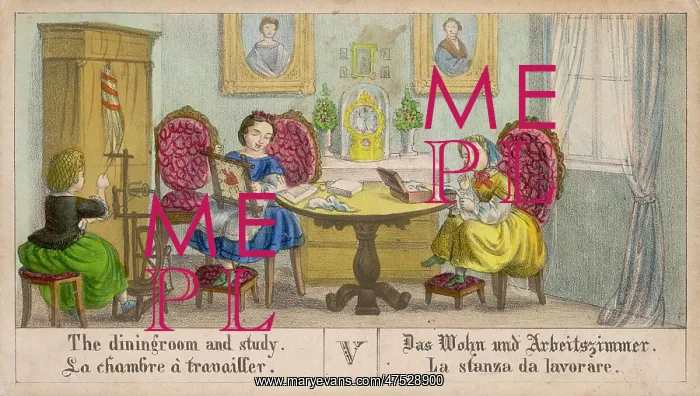 : Dining room, mid 19c : Dining room, mid 19c