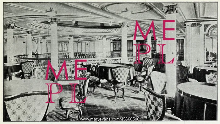 : Dining saloon of the Lusitania : Dining saloon of the Lusitania