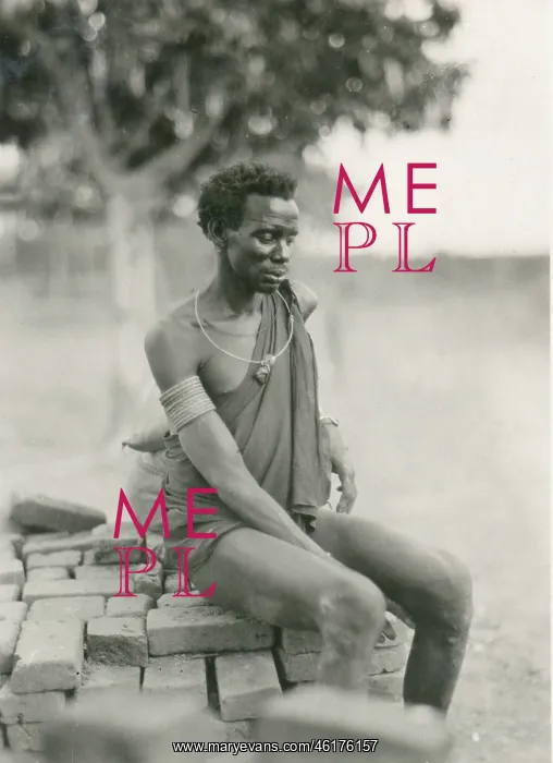 : Dinka - dressed in a towel, which Hugo Bernatzik : Dinka - dressed in a towel, which Hugo Bernatzik