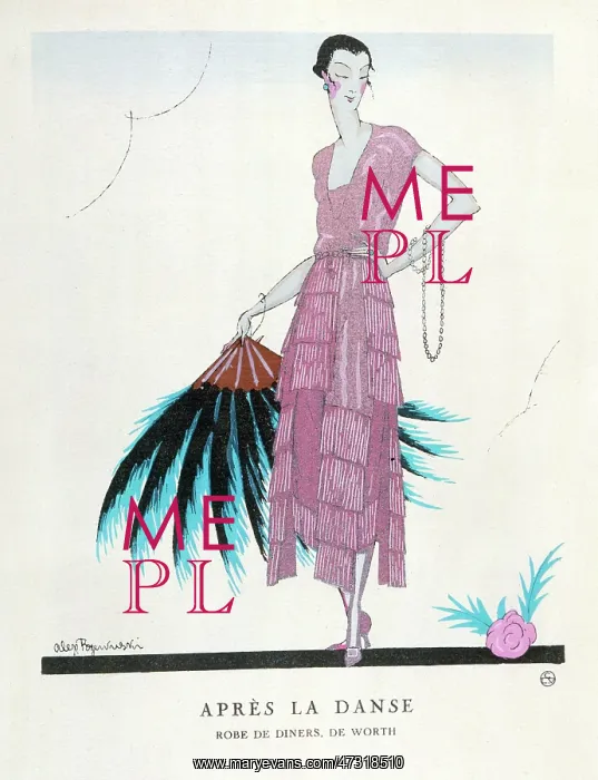 : DINNER DRESS / WORTH 1921 : DINNER DRESS / WORTH 1921