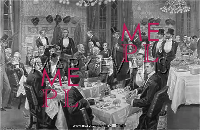 : Dinner hour at the House of Commons, London : Dinner hour at the House of Commons, London