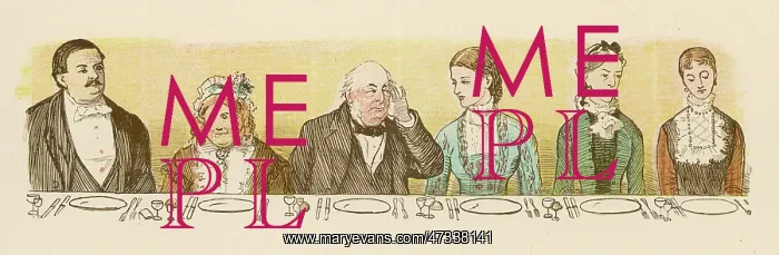 : DINNER PARTY GUESTS 1878 : DINNER PARTY GUESTS 1878