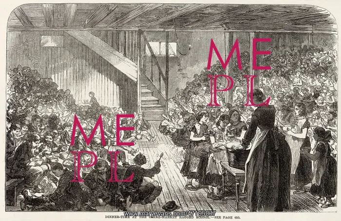 : Dinner Time at the Clare-Market Ragged School 1869 : Dinner Time at the Clare-Market Ragged School 1869