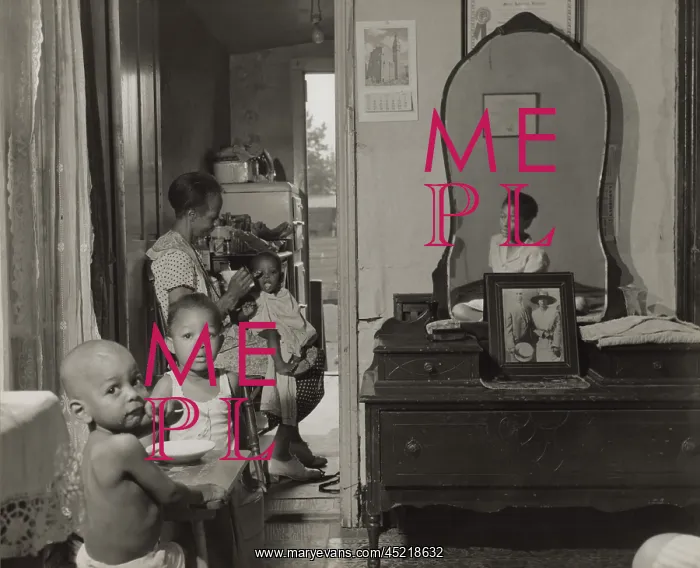 : Dinner time at the home of Mrs. Ella Watson, ? : Dinner time at the home of Mrs. Ella Watson, ?