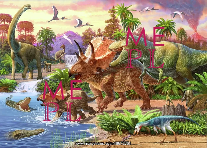 : Dinosaur confrontation along an ancient river : Dinosaur confrontation along an ancient river