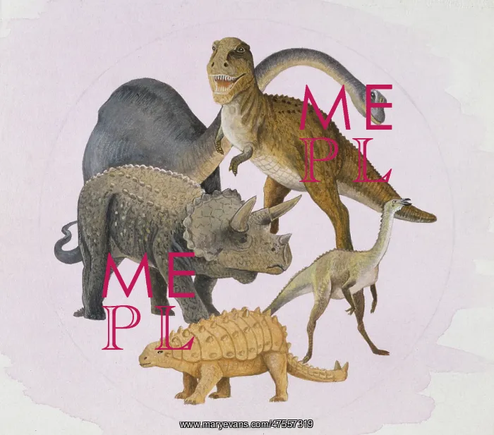 : Dinosaurs. An illustration showing, Apatosaurus : Dinosaurs. An illustration showing, Apatosaurus