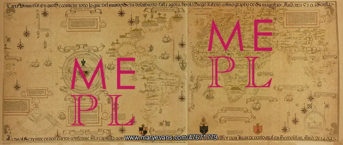 : Diogo Ribeiro, World Map, 1529 : Diogo Ribeiro, World Map, 1529