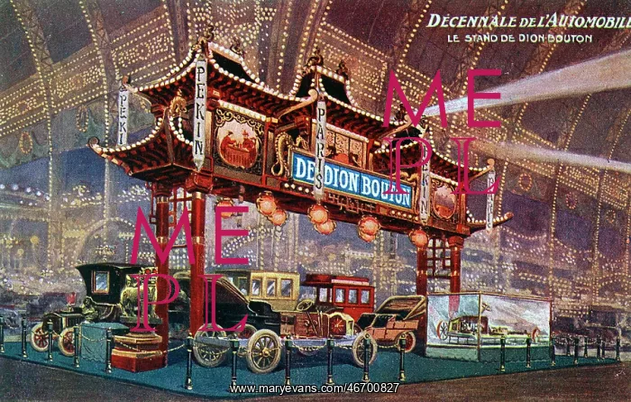 : The De Dion Bouton Stand at the Decennale de L'Automobile : The De Dion Bouton Stand at the Decennale de L'Automobile