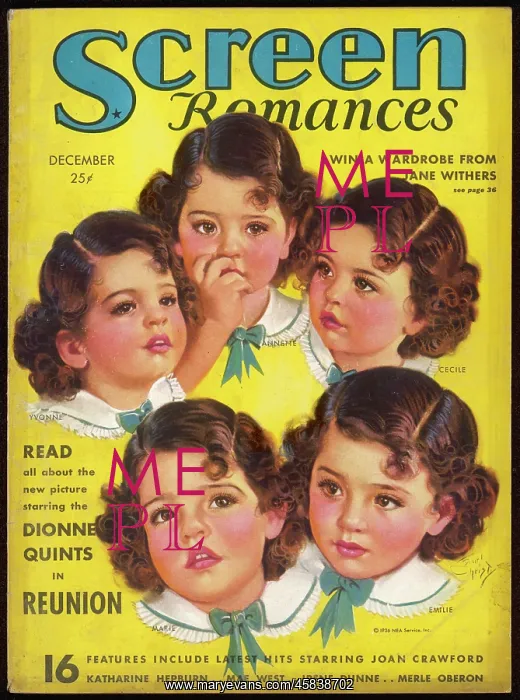 : DIONNE QUINTUPLETS / COVER : DIONNE QUINTUPLETS / COVER