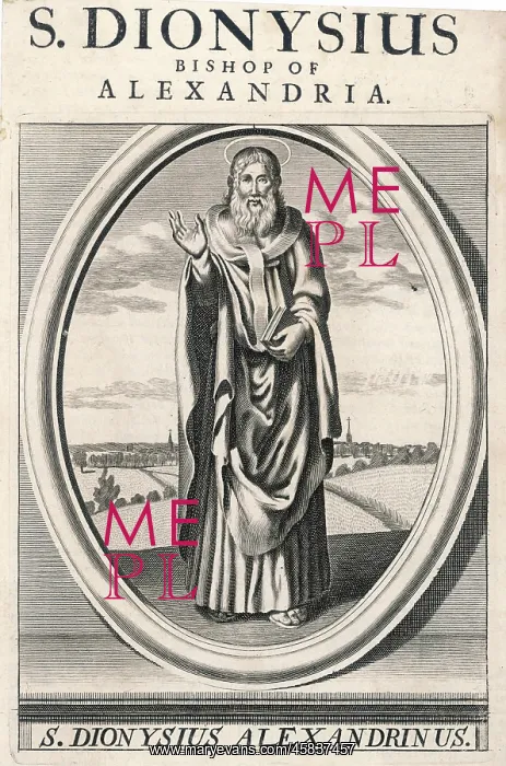 : DIONYSIUS OF ALEXANDRIA : DIONYSIUS OF ALEXANDRIA