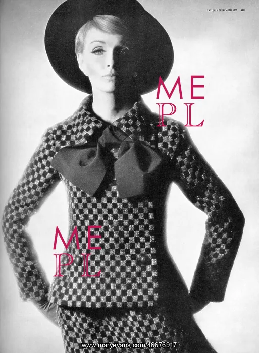 : Dior check suit, 1965 : Dior check suit, 1965