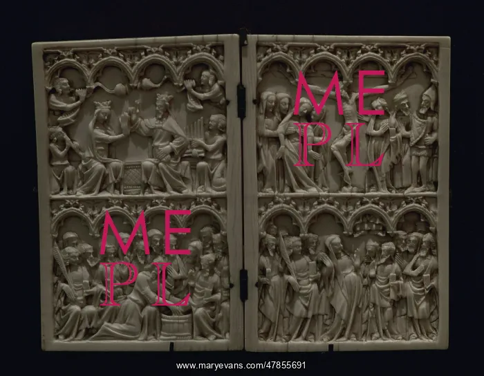 : Diptych - episodes depicting the Coronation of the Virgin : Diptych - episodes depicting the Coronation of the Virgin