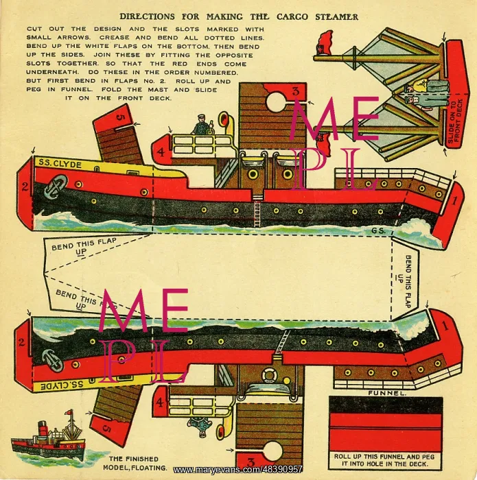 : Directions for making a cargo steamer : Directions for making a cargo steamer