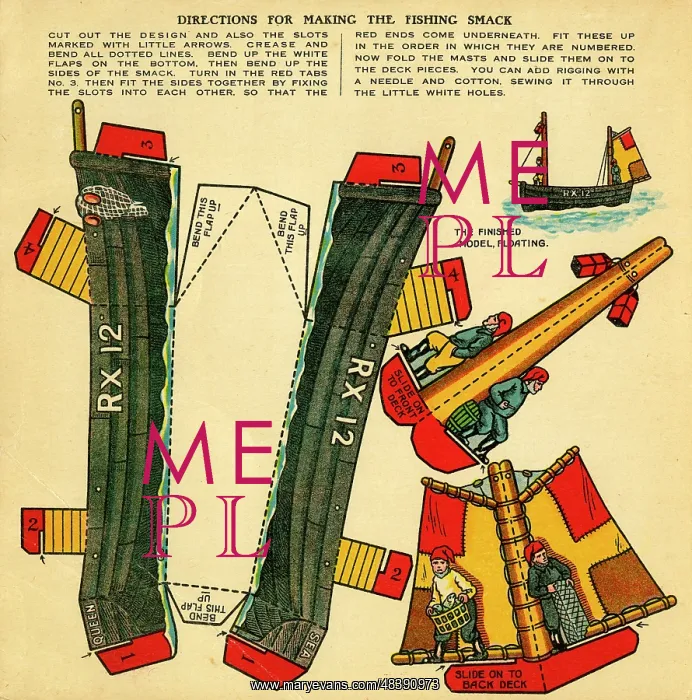: Directions for making a fishing smack : Directions for making a fishing smack