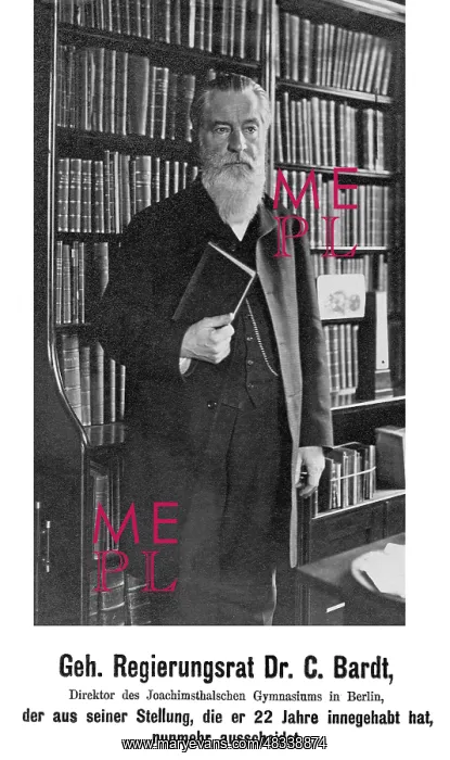 : The director of a gymnasium in Berlin, 1909 : The director of a gymnasium in Berlin, 1909